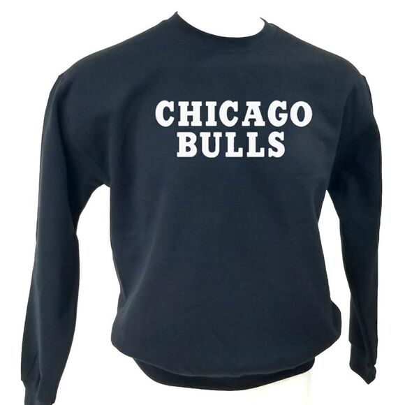 CHICAGO BULLS Classic Vintage Logo Pullover Crewneck, Sweatshirt - stretch y2k - Picture 2 of 5